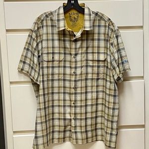 KUHL men's Eluxur short sleeve plaid XXL
